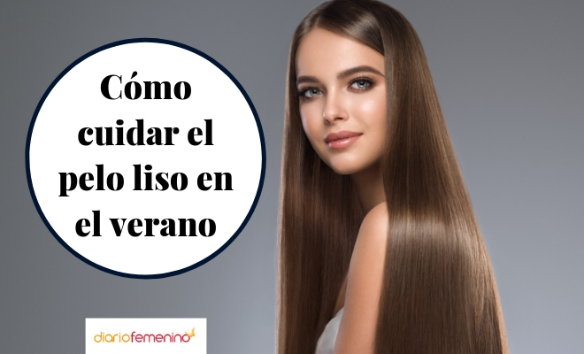 Ideas para proteger el cabello liso en el verano